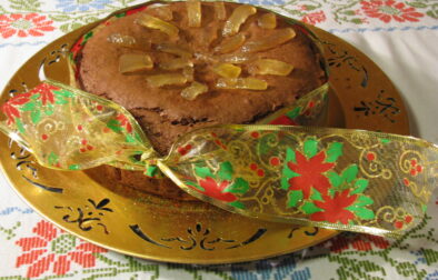 Κέικ με σοκολάτα και γλυκό του κουταλιού κίτρο