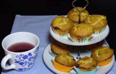 Muffins με φυστικοβούτυρο και μαρμελάδα