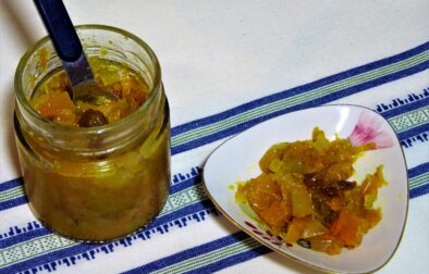 Chutney με κολοκύθα μήλο και μπαχαρικά