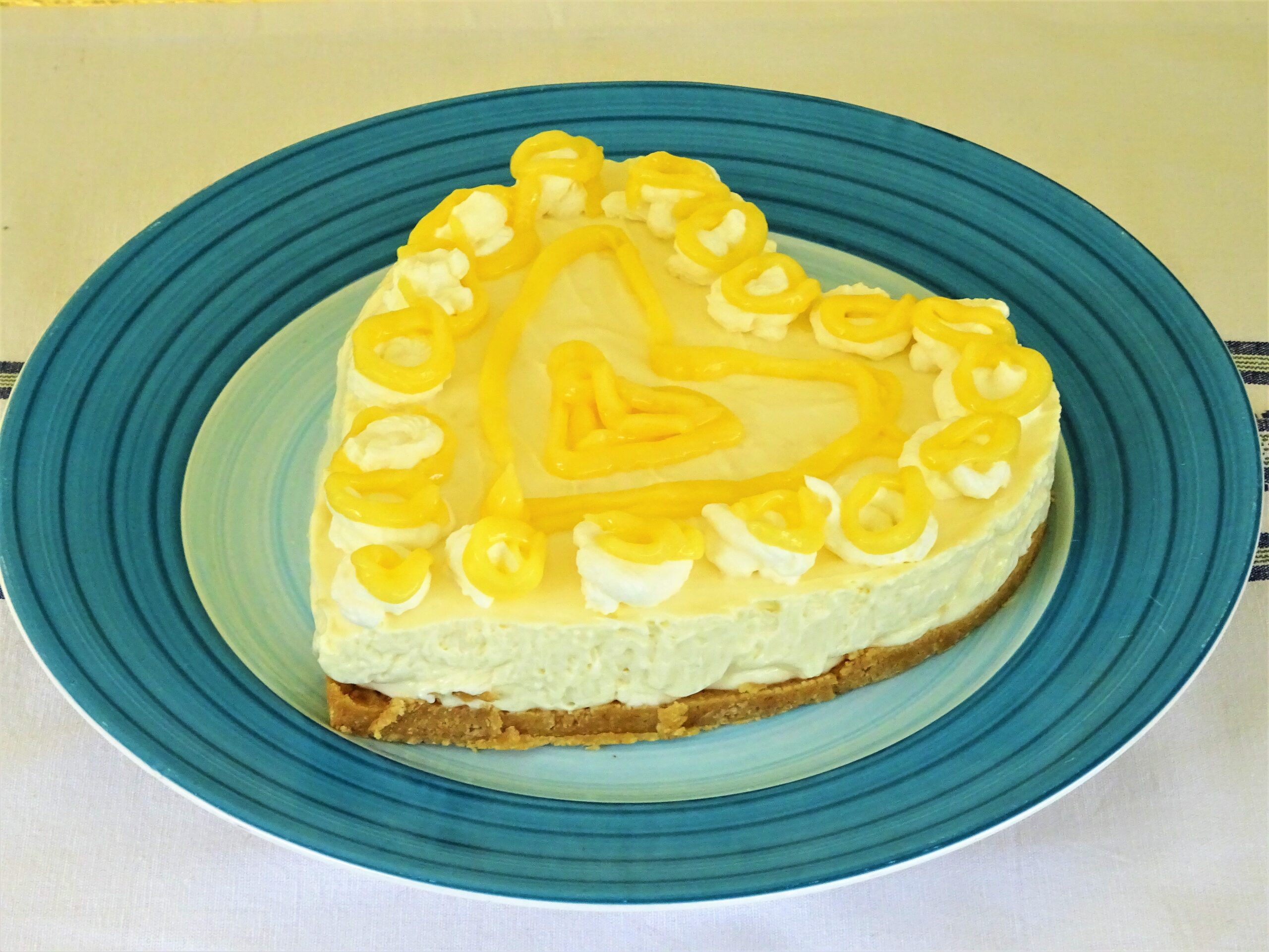 Cheese cake με lemon curd