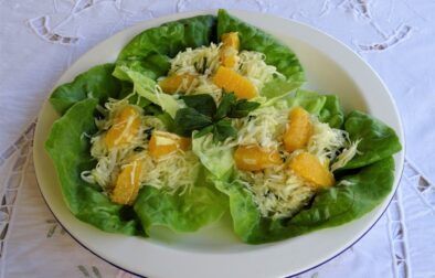 Σαλάτα με λάχανο φινόκιο και πορτοκάλι